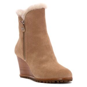 MICHAEL Michael Kors Tan Wedge Boots